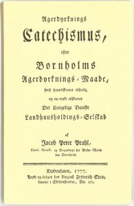 1777 Agerdyrknings Catechismus Jacob Peter Prahl forside